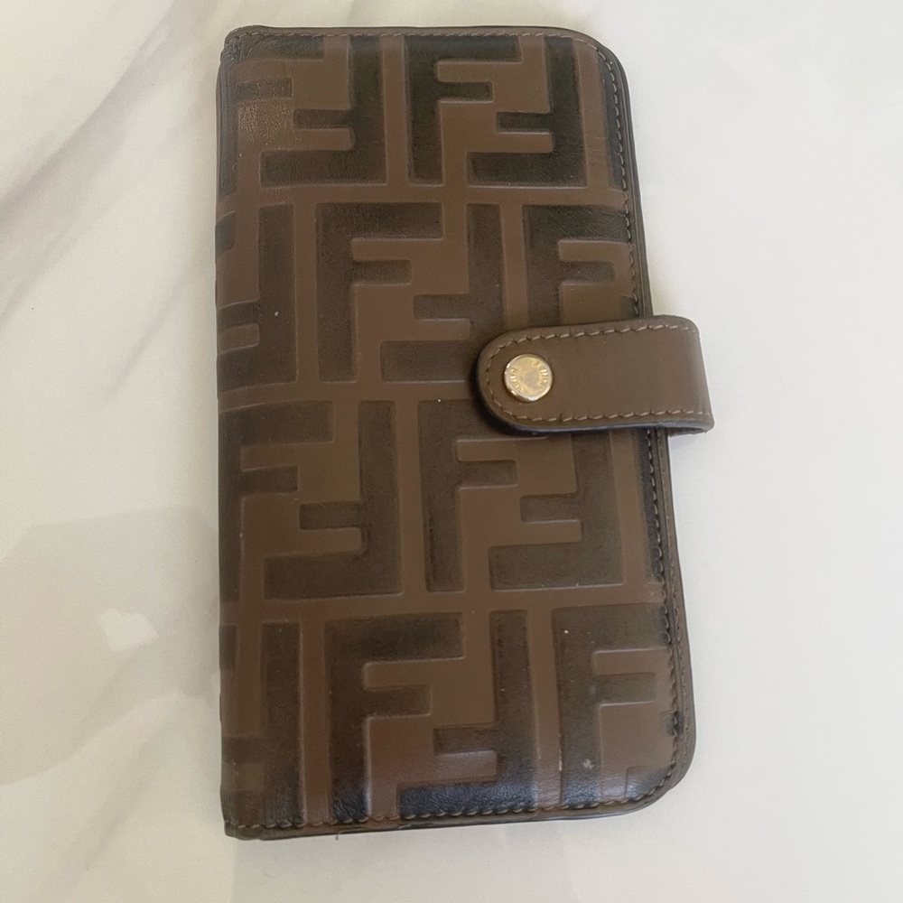FENDI FF motif leather phone case iPhone 11 Pro